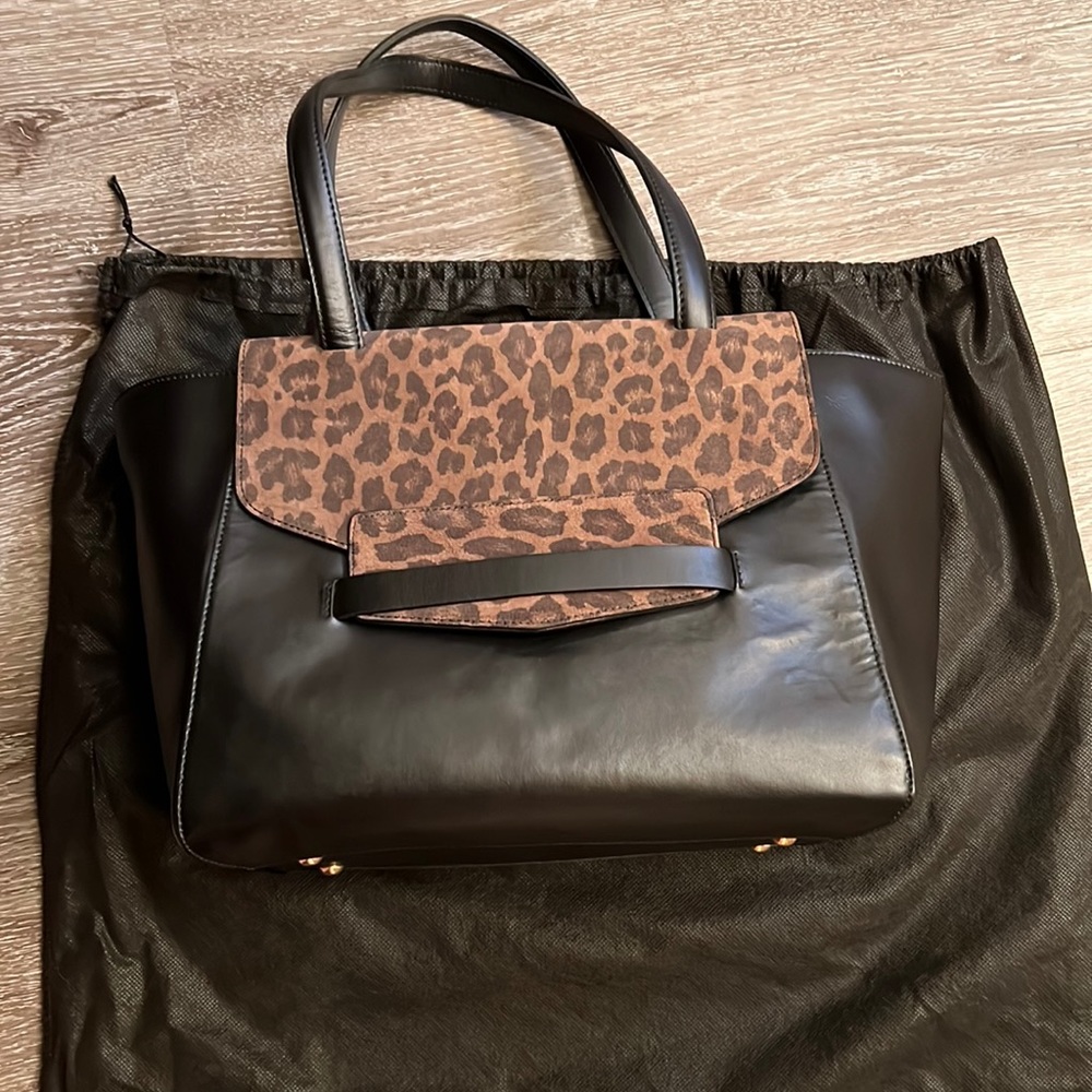 Alessandro Mari Leopard Purse